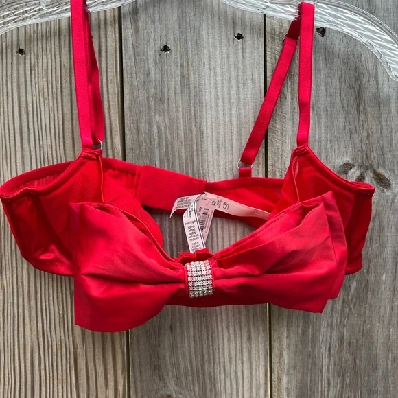 NWT VICTORIA'S SECRET DREAM ANGELS Wicked Bow Balconette Bra 36C - Picture 3 of 9